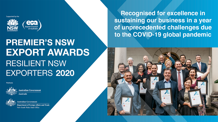 2020 Premier’s NSW Export Award Resilient NSW Exporter