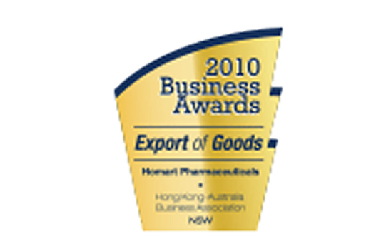 AustCham Westpac Australia-China Business Award

NSW Premier’s Export Award, Export of Goods category

Australia NSW Chapter Business Awards –  Export of Goods Award
