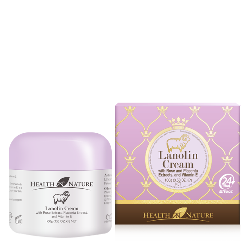 Lanolin Cream with Rose & Placenta Extract & Vitamin E