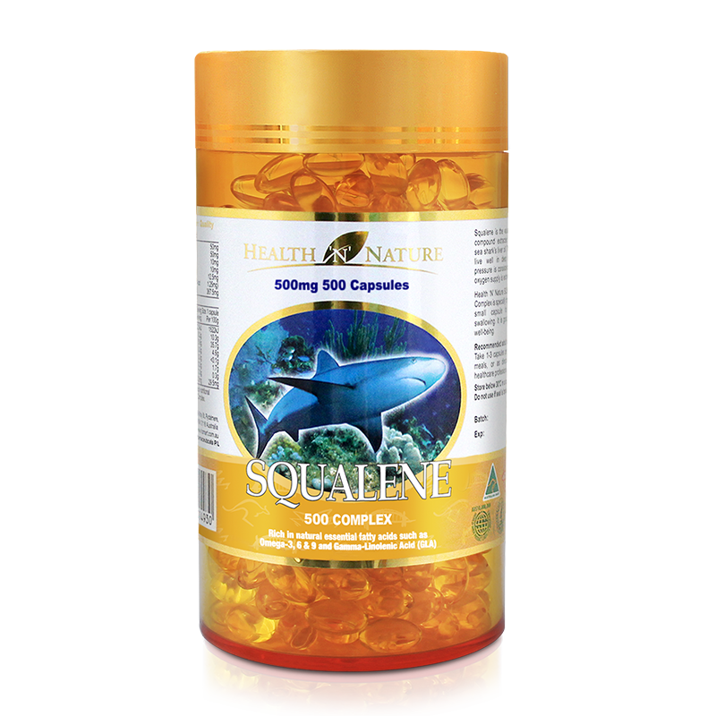 Squalene 500mg Complex 500 Capsules