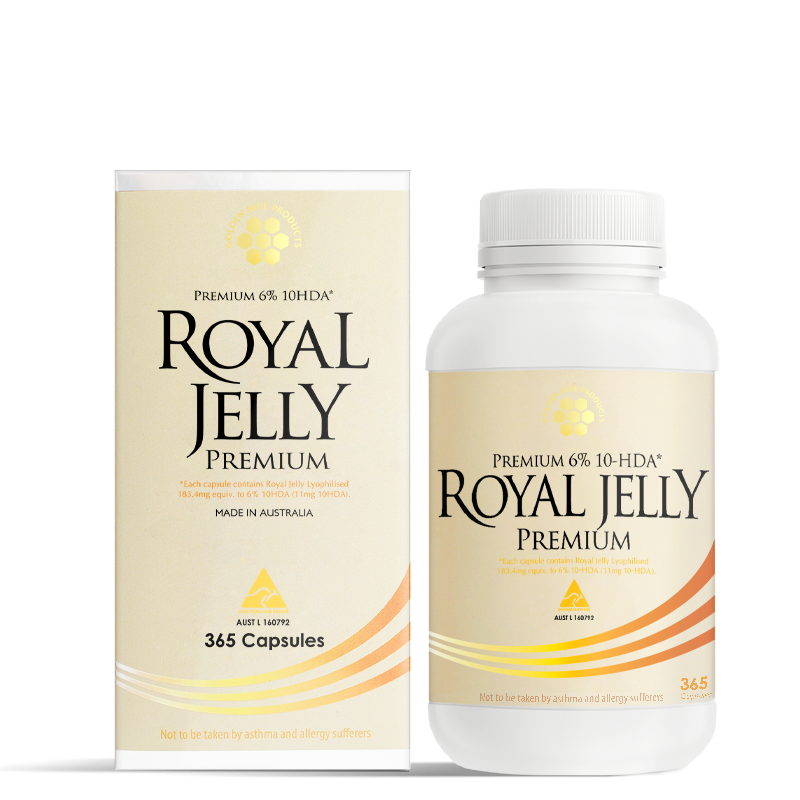 Royal Jelly Premium 6% 10HDA 1000mg 365 Capsules